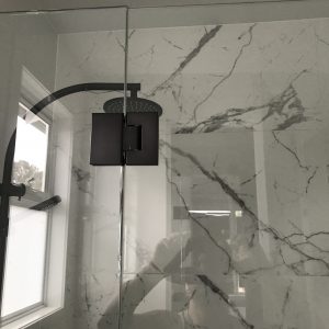 Soho Matte Black Frameless Shower Screens