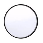 Round Mirror Black Metal Frame