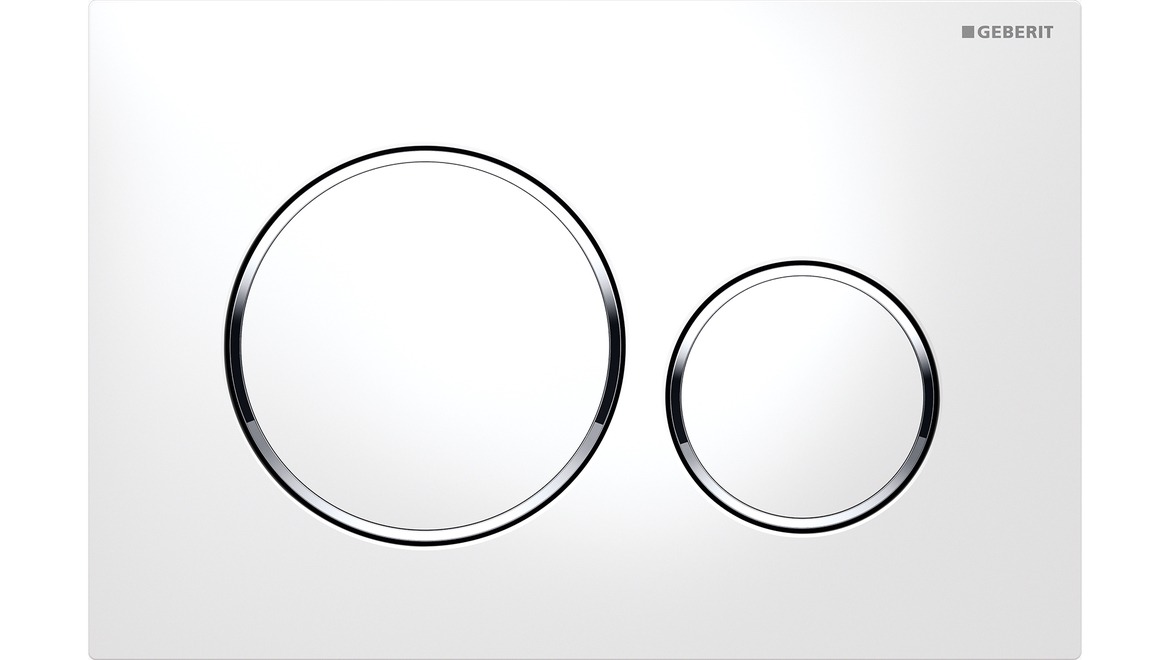 Geberit Buttons for Concealed Cisterns Sigma20 -White Plates with ...