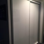 Rus reno wardrobe doors white frame white glass