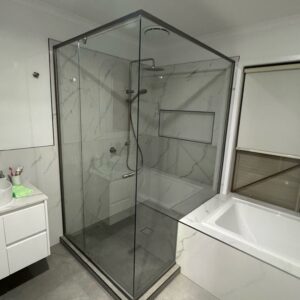 Custom Order Semi Frameless Pivot Shower Screens - Image 5